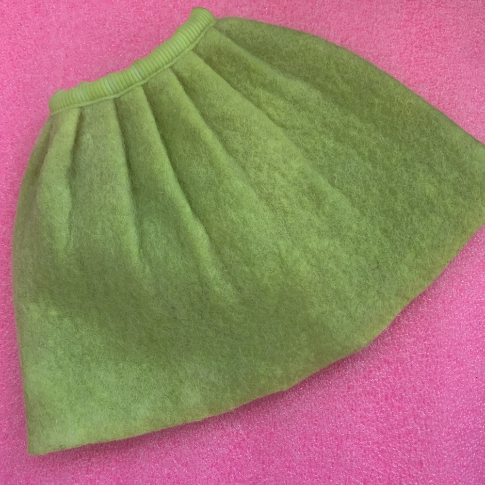 Vintage Japanese exclusive Tammy IDEAL wool neon green yellow skirt RARE tagged